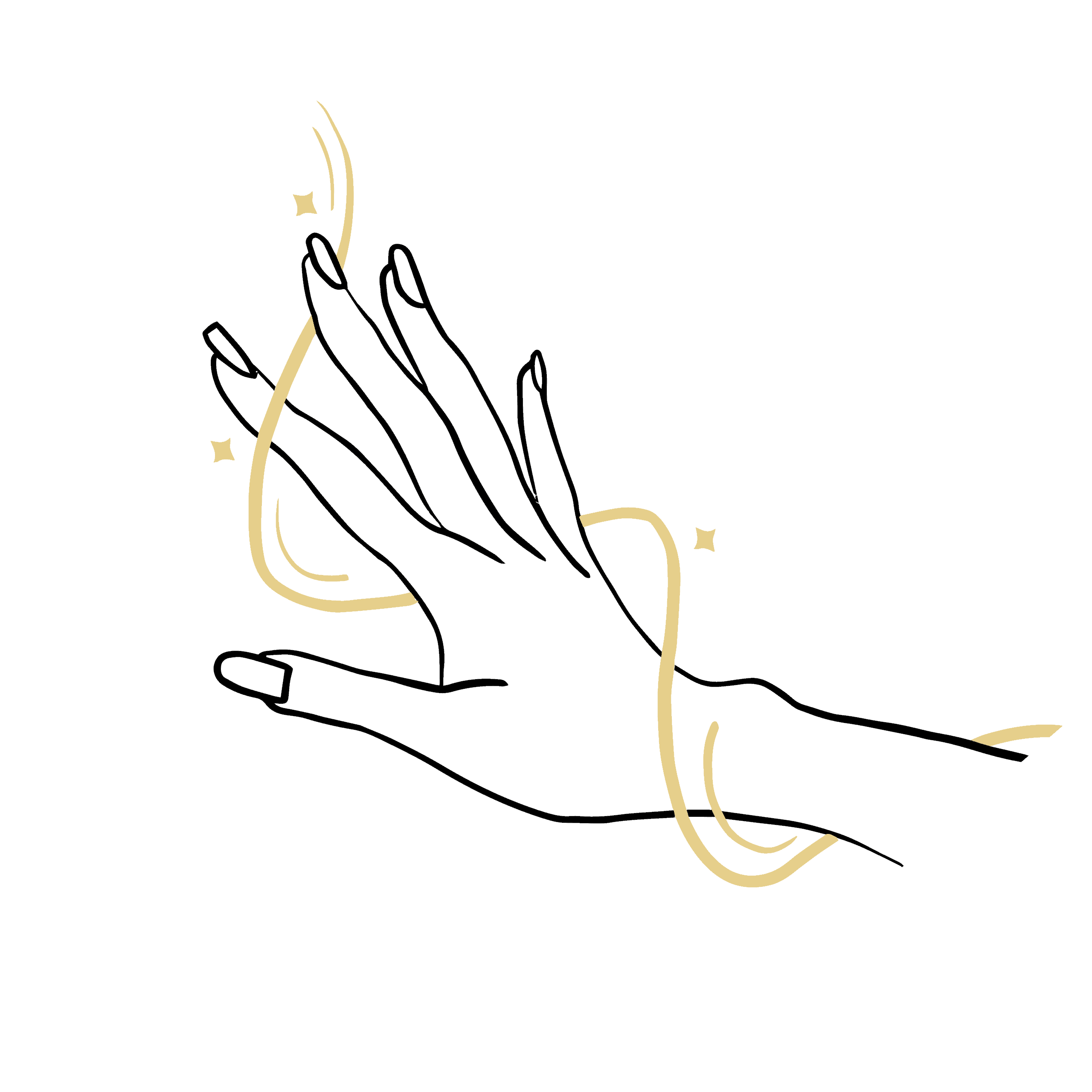 Elegant manicure with colorful nail art at Zen Nail Lounge Upland, a top nail salon in the Terrell N.